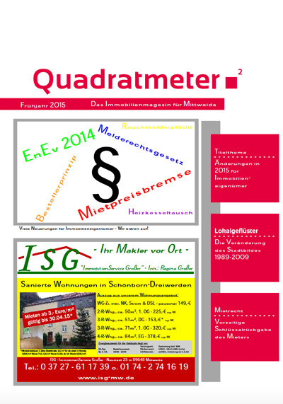 Quadratmeter Ausgabe 2015 Frühjahr